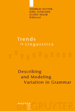 Describing  and Modeling Variation in Grammar