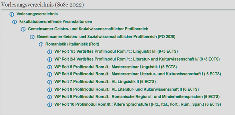 Vorlesungsverzeichnis